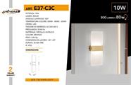 Applique a muro led 10W 3 tonalità di luce 3000K/4000K/6500K