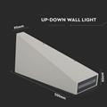 Applique LED 4W 4000K UP&DOWN IP65