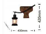 Lampada LED da parete lanterna con portalampada E27