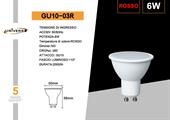 Faretto LED GU10 6W 110° Luce Rossa