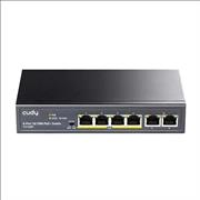 Switch di rete 4 Porte PoE + 2 Porte Uplink 10/100Mbps 60W