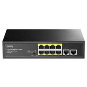 Switch di rete 8 Porte PoE + 2 Porte Uplink 10/100Mbps 120W