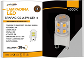 Lampadina LED G9 2,5W 4000K