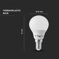 Lampadina LED Chip Samsung E14 4,5W P45 3000K