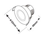 Faretto led 3W cob orientabile bianco luce fredda 6500K