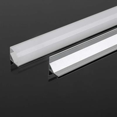 Profilo in Alluminio Angolare per Strip LED 2000x15,8x15,8mm