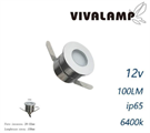 Faretto LED 1w 12V Calpestabile Luce Fredda 6400W IP65