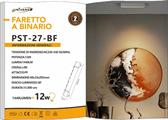 Faretto LED Lineare 12W per Binario Monofase Luce Fredda 6500K