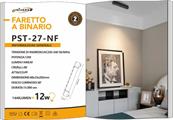 Faretto LED Lineare 12W per Binario Monofase Luce Fredda 6500K