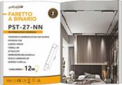 Faretto LED Lineare 12W per Binario Monofase Luce Naturale 4000K