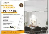 Faretto LED Lineare 26W per Binario Monofase Luce Calda 3000K