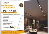 Faretto LED Lineare 26W per Binario Monofase Luce Fredda 6500K