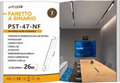 Faretto LED Lineare 26W per Binario Monofase Luce Fredda 6500K