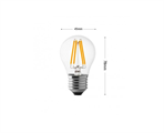 Lampadina LED 4W G45 Luce Calda 2700K