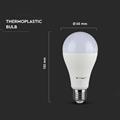 Lampadina LED 17W E27 Chip Samsung Dimmerabile Luce Calda 3000K