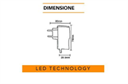 Alimentatore 12v 1A plastica