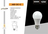 Lampadina LED 10W E27 Tensione AC/DC 12-24V Luce Calda 3000K