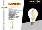 Lampadina LED 12W A70 Attacco E27 Luce Calda 3000K