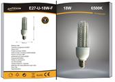 Lampadina Tubo LED 18W Attacco E27 Luce Fredda 6500K