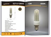 Lampadina Tubo LED 12W Attacco E27 Luce Naturale 4000K