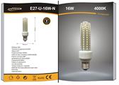 Lampadina Tubo LED 16W Attacco E27 Luce Naturale 4000K