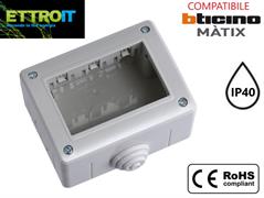 Custodia Esterna Idrobox 3 Moduli Compatibile BTicino® Matix