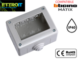 Custodia Esterna Idrobox 3 Moduli Compatibile BTicino® Matix