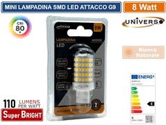 Lampadina LED Attacco G9 8W Luce Naturale 4000K