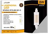 Lampadina Led Attacco R7s 8W Luce Calda 3000K