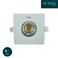 Faretto LED COB da incasso Quadrato 6W Luce Naturale 5000K IP65