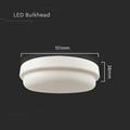 Plafoniera LED Rotonda 12W Luce Naturale 4000K IP54