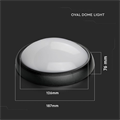 Plafoniera LED Ovale 8W Luce Fredda 6400K IP54