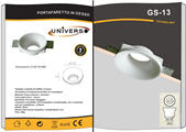 Portafaretto LED Gesso Verniciabile da Incasso Attacco GU10