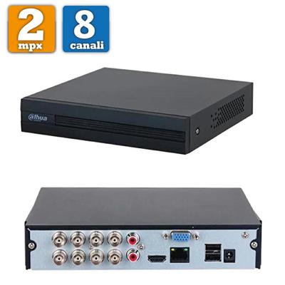 XVR videoregistratore 8ch 2mpx 1080P + 2 IP DAHUA