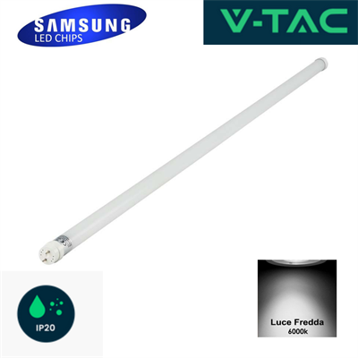 Tubo LED Chip Samsung T8 16,5W G13 120cm Nanoplastica 6500K