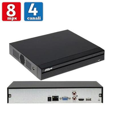 Videoregistratore NVR dahua 4CH 4K 8mpx H265 p2p