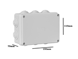 Scatola di Derivazione Stagna Coperchio con Viti 150x110x70mm