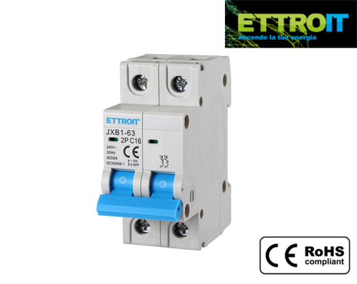 Interruttore Magnetotermico 2P 16A 220V 6KA