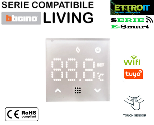 Termostato Caldaia Touch WI-FI Compatibile con BTicino® Living