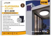 Plafoniera LED 60w con pannello solare luce bianca 6500K