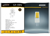 Lampadina LED G4 2,5W 12V 4000K